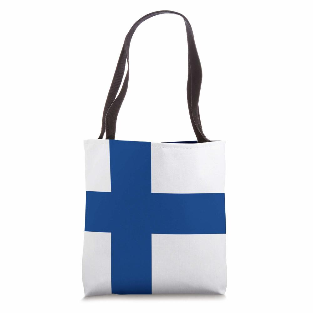Finnish Flag Finland Gifts Tote Bag :D
